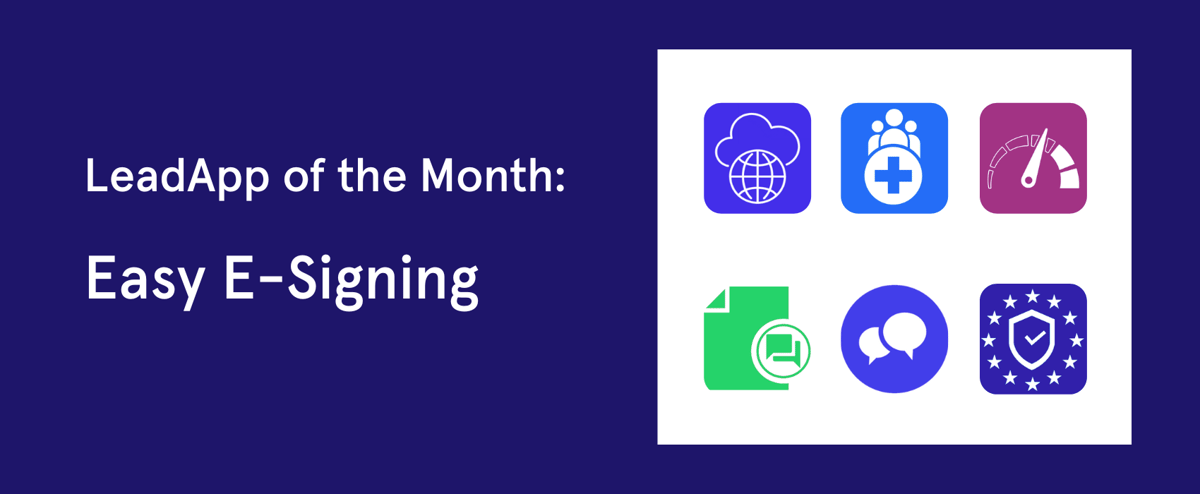 LeadApp offer of the Month Easy E-Signing